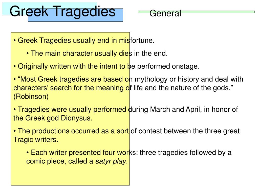 PPT Greek Tragedies and Writers PowerPoint Presentation, free