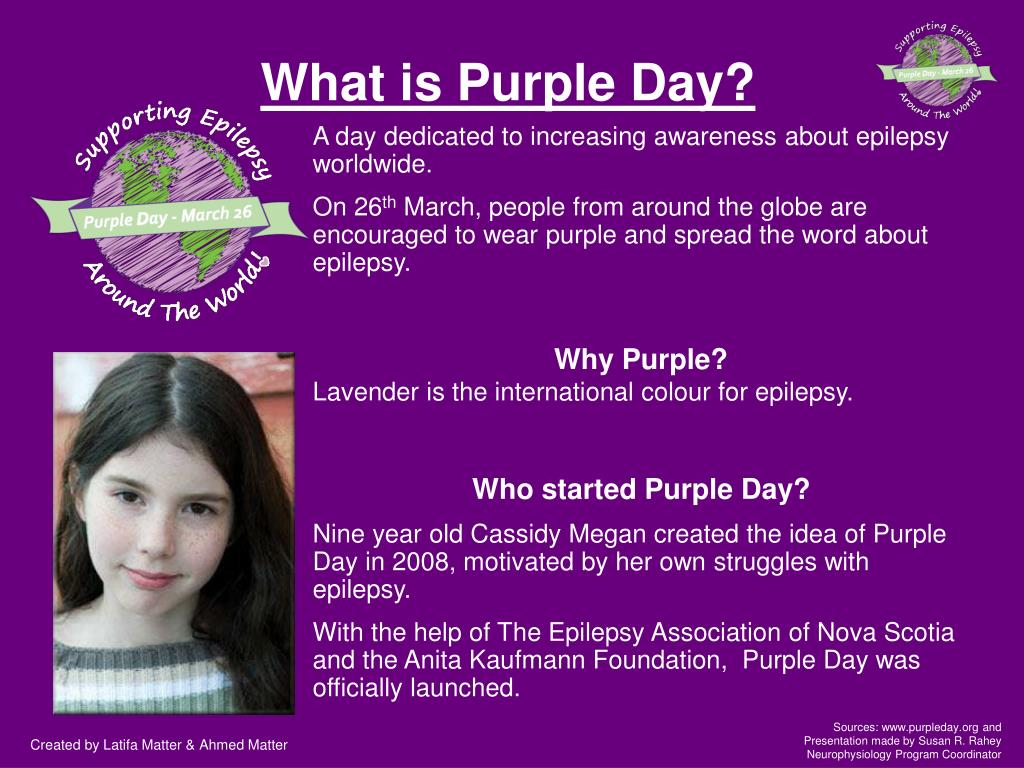 PPT What is Purple Day? PowerPoint Presentation, free download ID