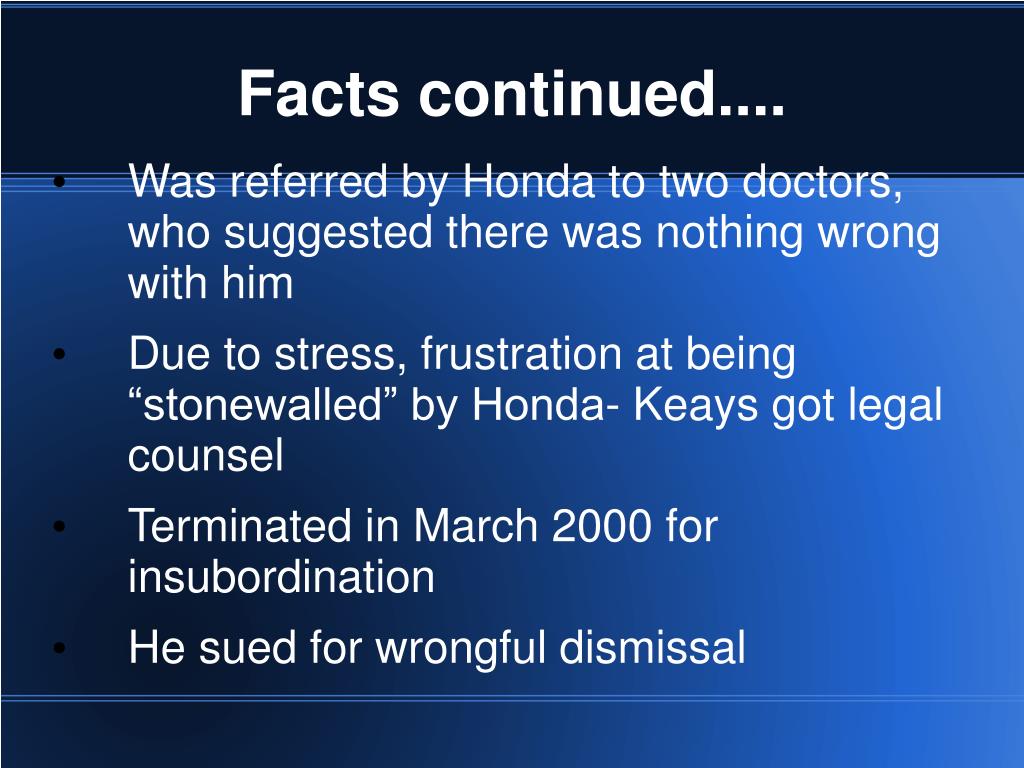 PPT Keays v Honda Canada Inc.