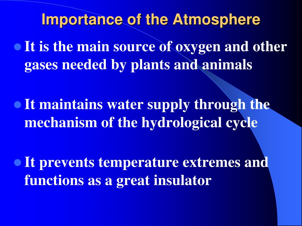 argumentative essay the atmosphere is the source of life