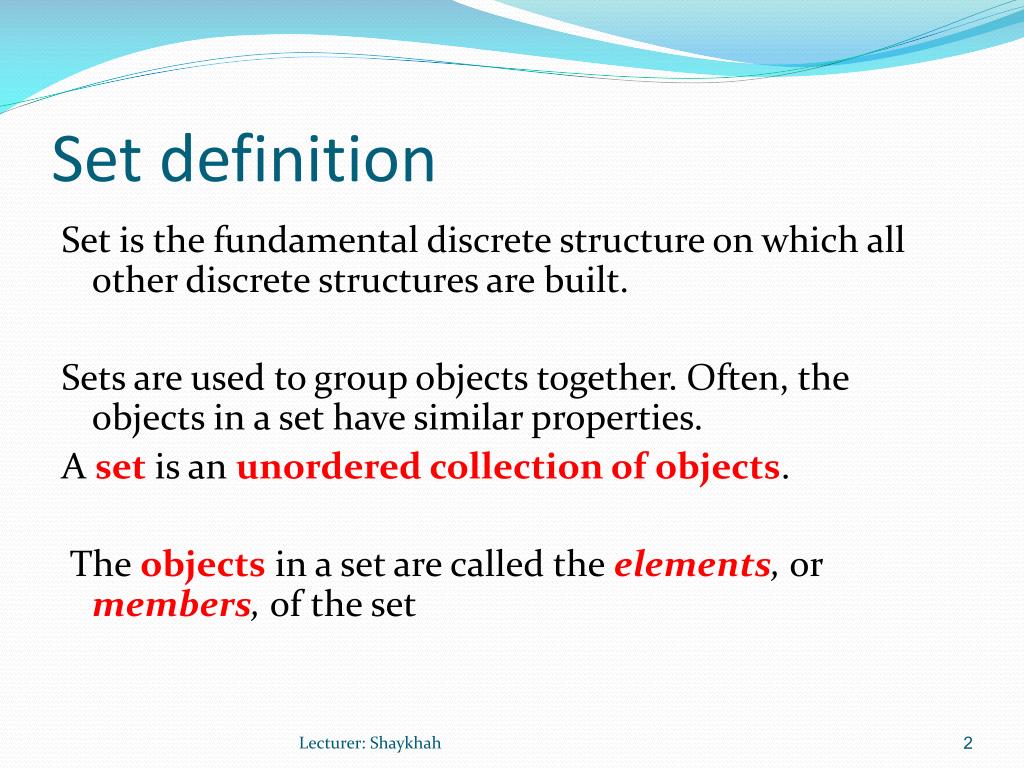 PPT Set and Sets Operations PowerPoint Presentation, free download