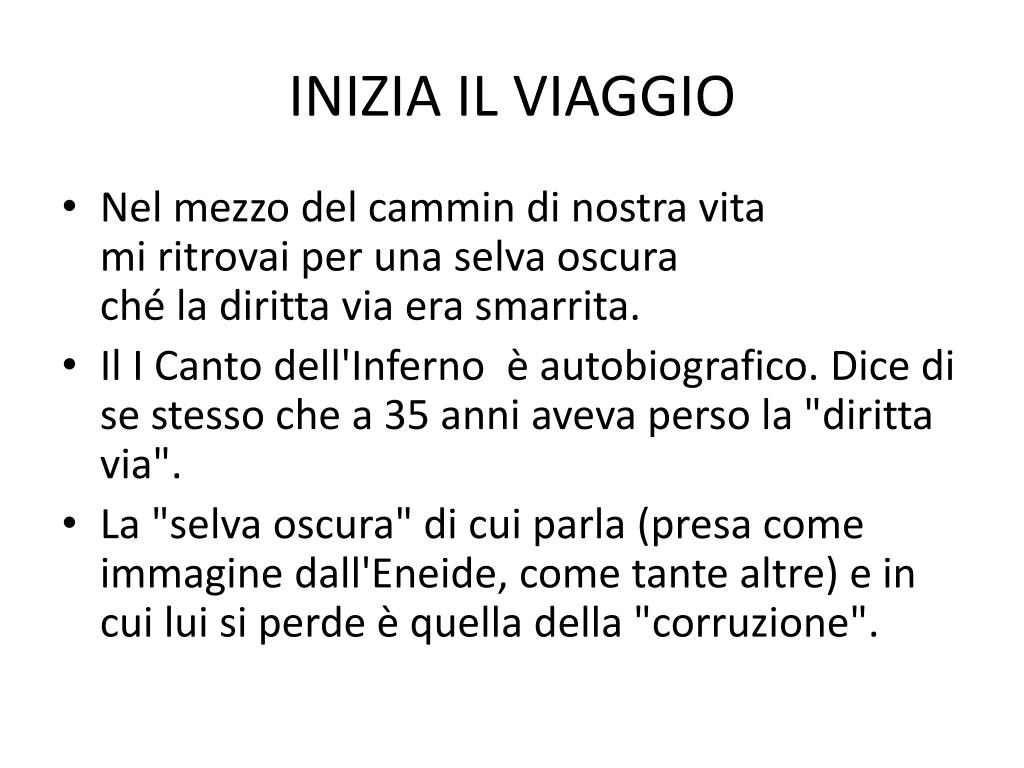 Nel Mezzo Del Cammin Di Nostra Vita Testo E Parafrasi PPT - LA DIVINA COMMEDIA PowerPoint Presentation, free download - ID