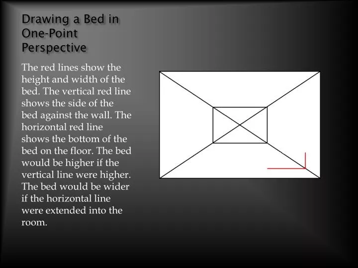 Ppt Drawing A Bed In One Point Perspective Powerpoint