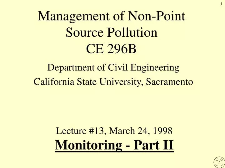 management of non point source pollution ce 296b n.