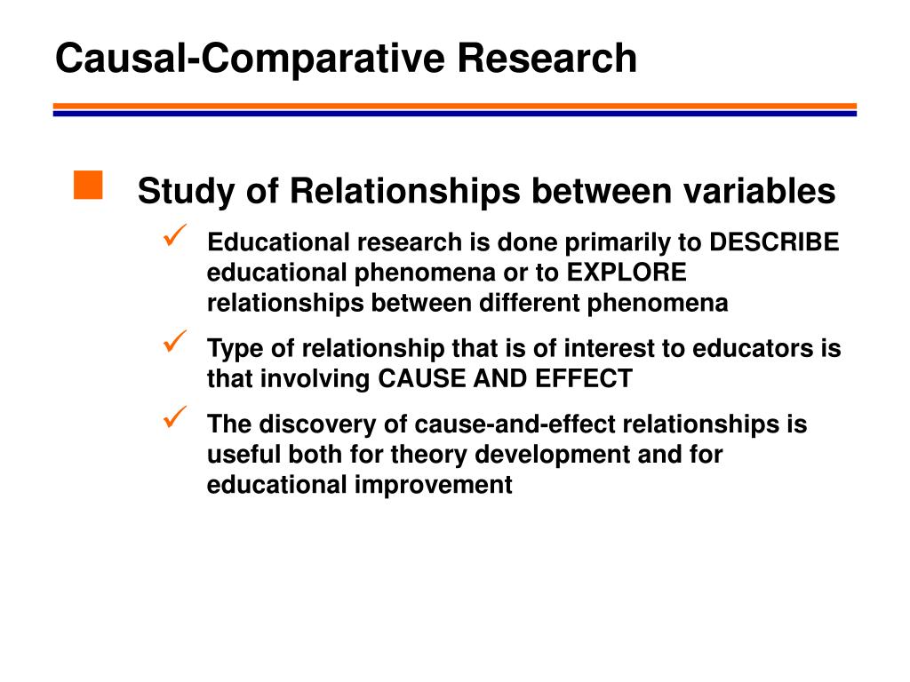 what is causal-comparative research design
