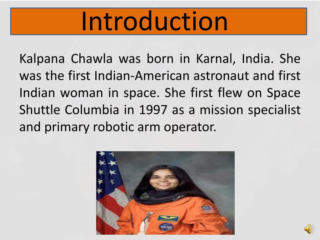 powerpoint presentation on kalpana chawla