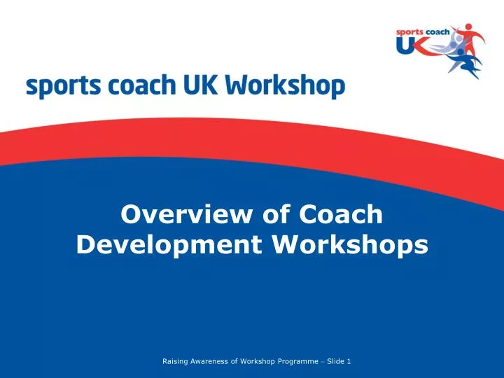 overview of coach development workshops n.