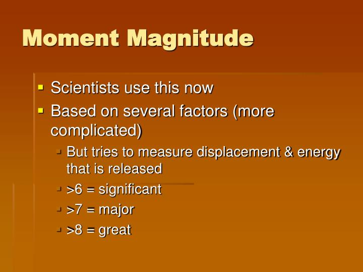 moment magnitude scale moment magnitude scale