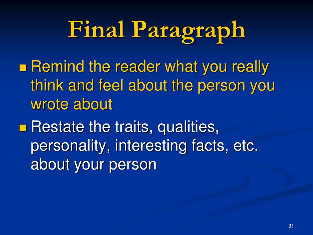 Intro paragraph essay