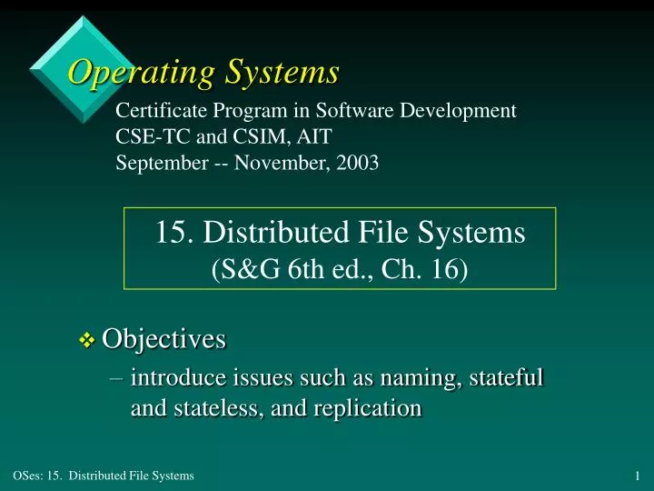 operating systems n.