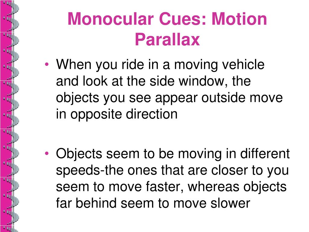 motion parallax motion parallax