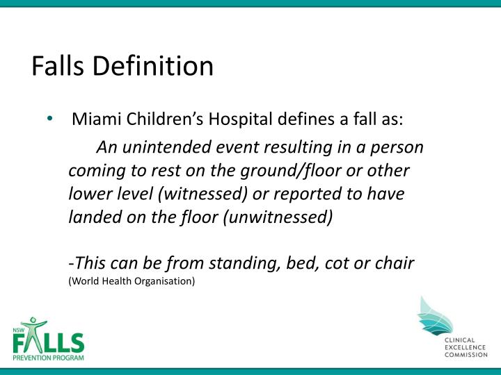 PPT - NSW Paediatric Fall Risk Assessment PowerPoint Presentation - ID ...
