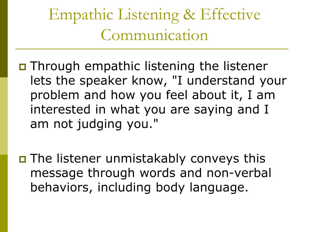 empathic listening empathic listening