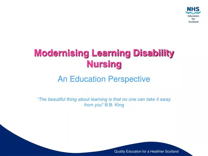 Ppt Modernising Learning Disability Nursing Powerpoint Presentation