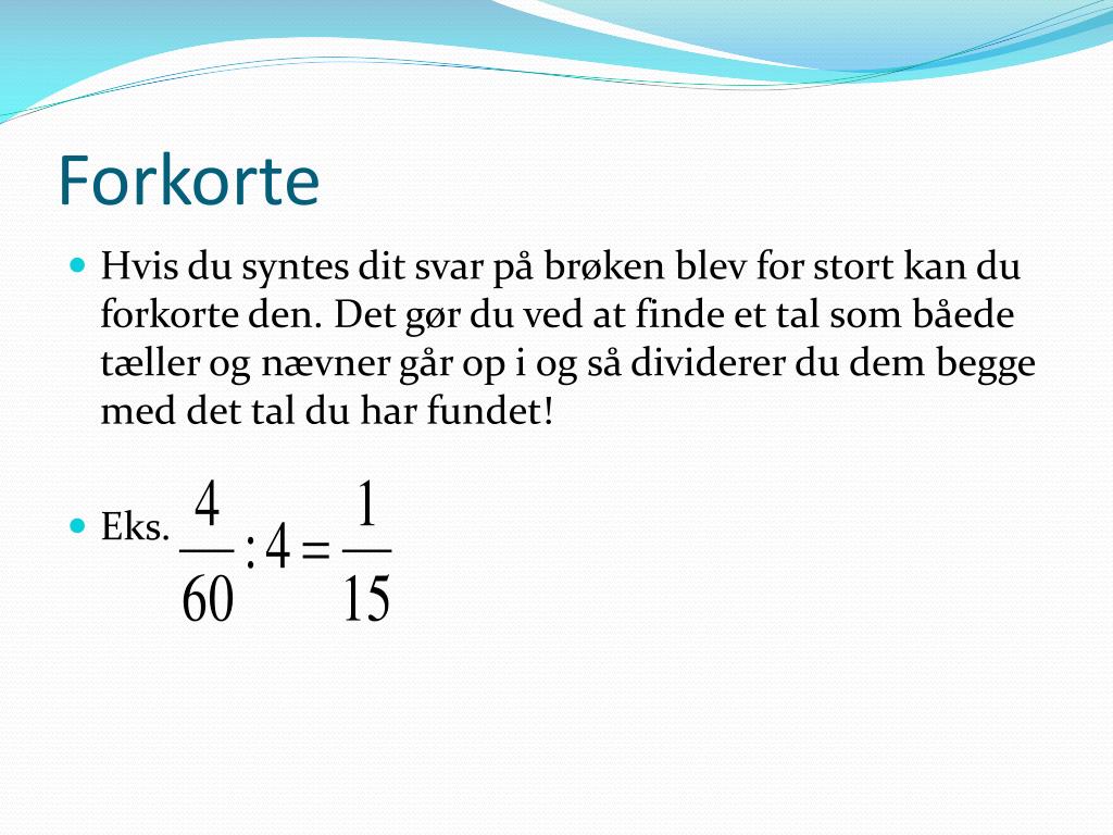 PPT - Brøker PowerPoint Presentation, free download - ID:6105616