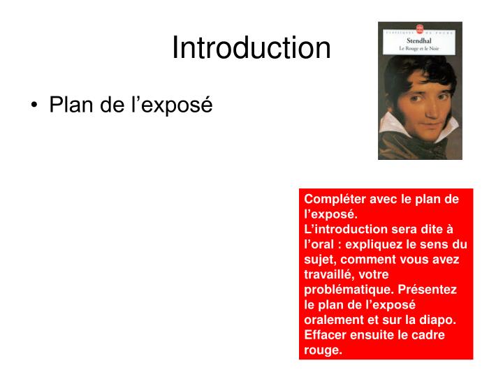 Présentation D'un Exposé écrit Exemple PPT - Sujet de l’exposé PowerPoint Presentation - ID:6105655