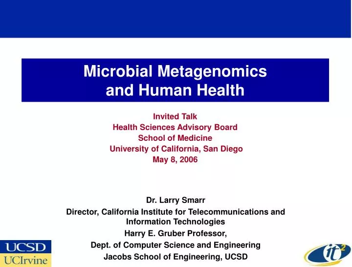 microbial metagenomics and human health n.
