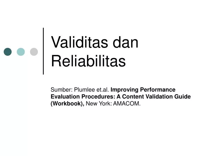 PPT Validitas Dan Reliabilitas PowerPoint Presentation Free Download ID