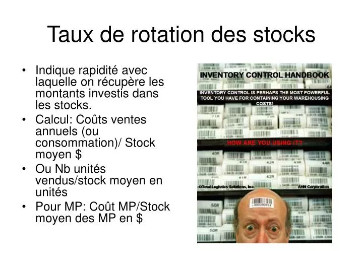 PPT - Taux de rotation des stocks PowerPoint Presentation, free download -  ID:6107000