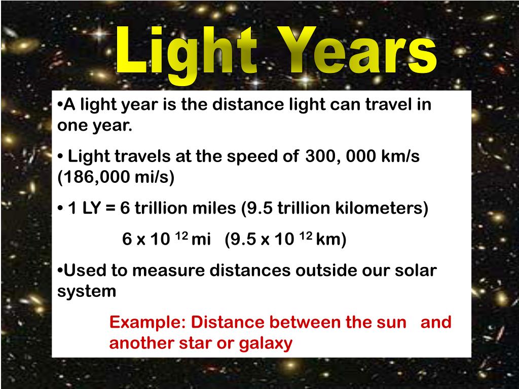measurement larger than light year