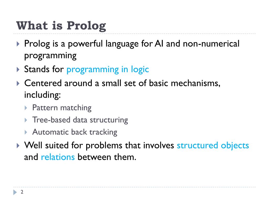 PPT - An Overview of Prolog PowerPoint Presentation, free download - ID ...