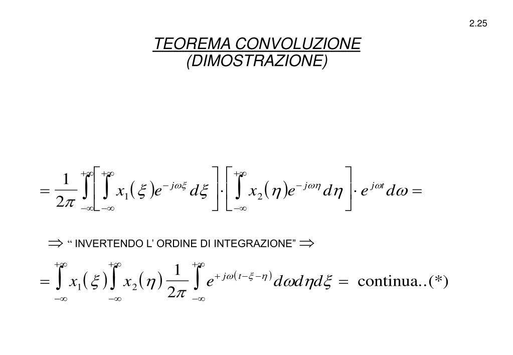 Invertendo L'ordine Dei Fattori Il Prodotto Non Cambia PPT - TRASFORMATA DI FOURIER PowerPoint Presentation, free download