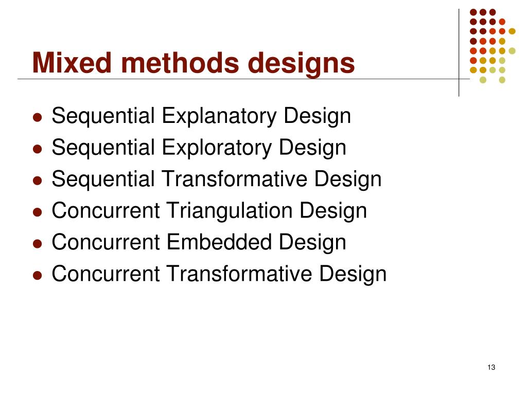 mixed method research design