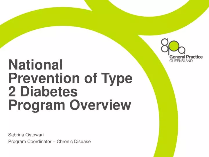 PPT - National Prevention Of Type 2 Diabetes Program Overview ...