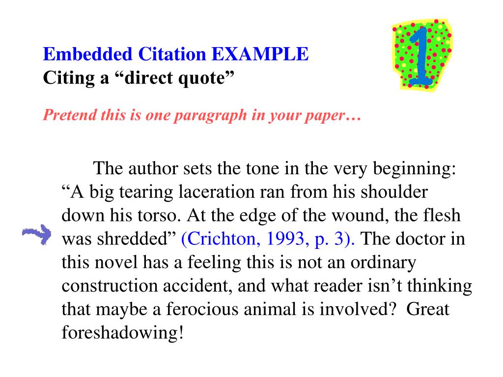 Ppt tips on writing embedded citations and a reference page for