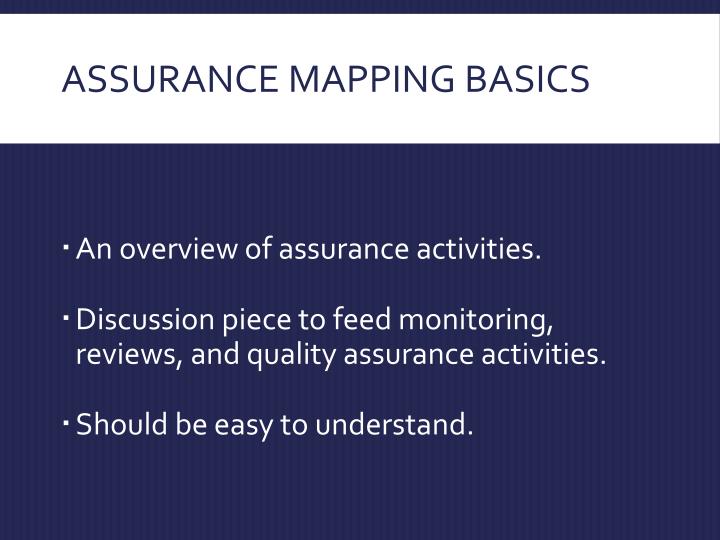 PPT - Assurance mapping PowerPoint Presentation - ID:6109042