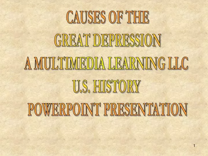 a history of the causes of the great depression a history of the causes of the great depression
