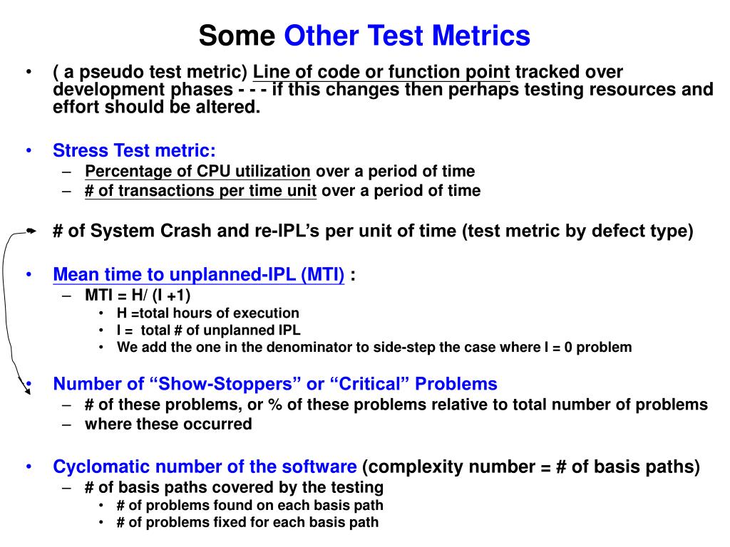 PPT Test Metrics PowerPoint Presentation, free download ID6109515