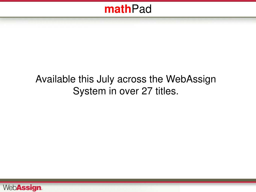 webassign calcpad x0