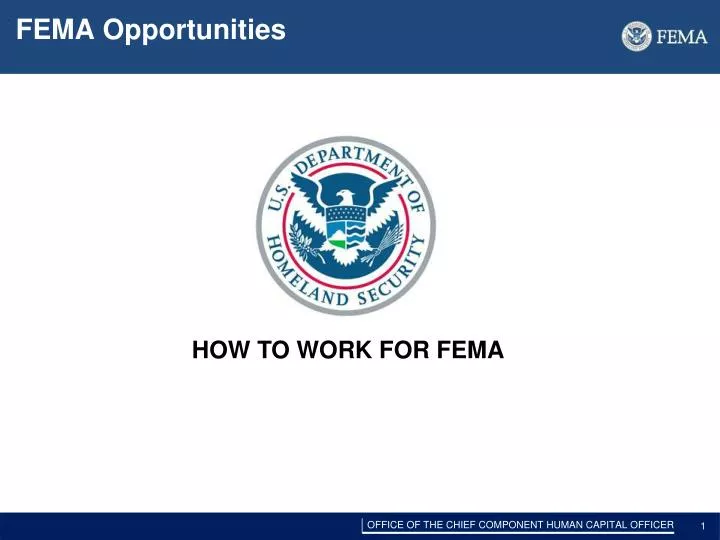 PPT FEMA Opportunities PowerPoint Presentation, free download ID6111602