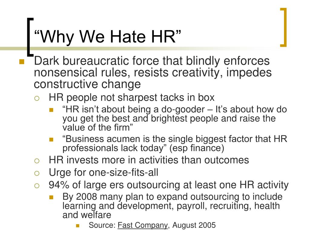 PPT - “Why We Hate HR” PowerPoint Presentation, free download - ID:6112068
