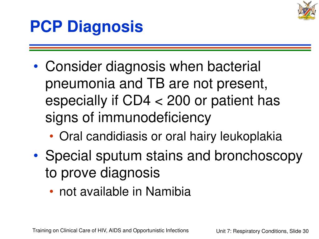 pcp clinical presentation