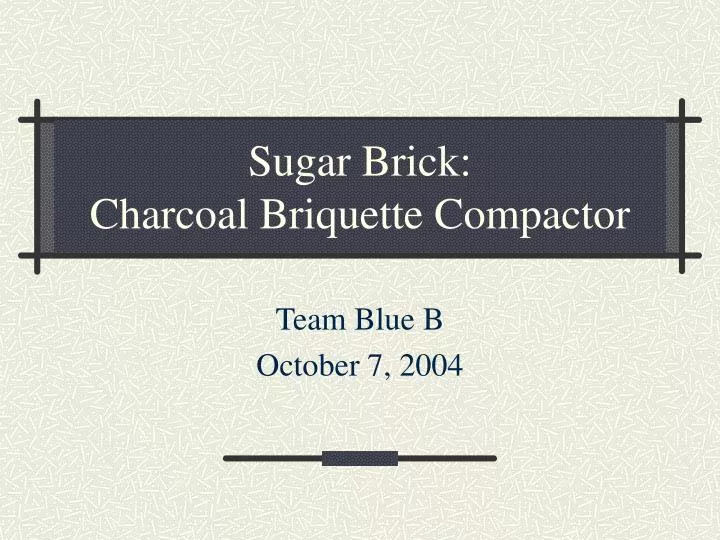 sugar brick charcoal briquette compactor n.