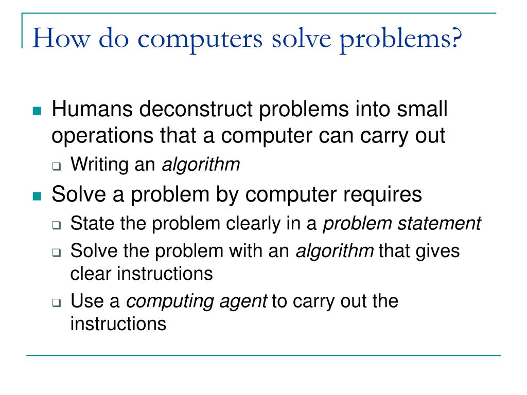 visualisation to solve problems computer science