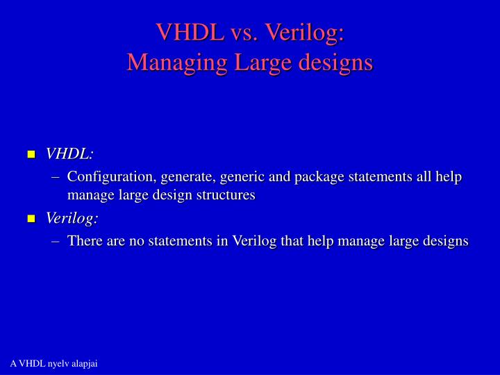PPT - A VHDL nyelv alapjai PowerPoint Presentation - ID:6115087