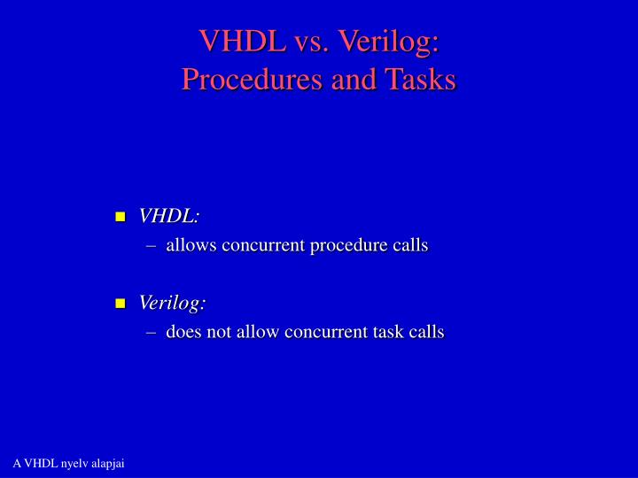 PPT - A VHDL nyelv alapjai PowerPoint Presentation - ID:6115087