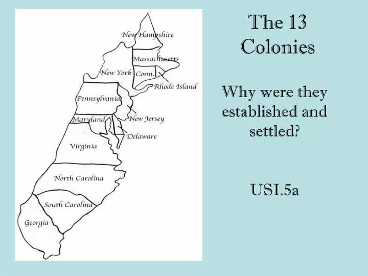 the 13 colonies n.