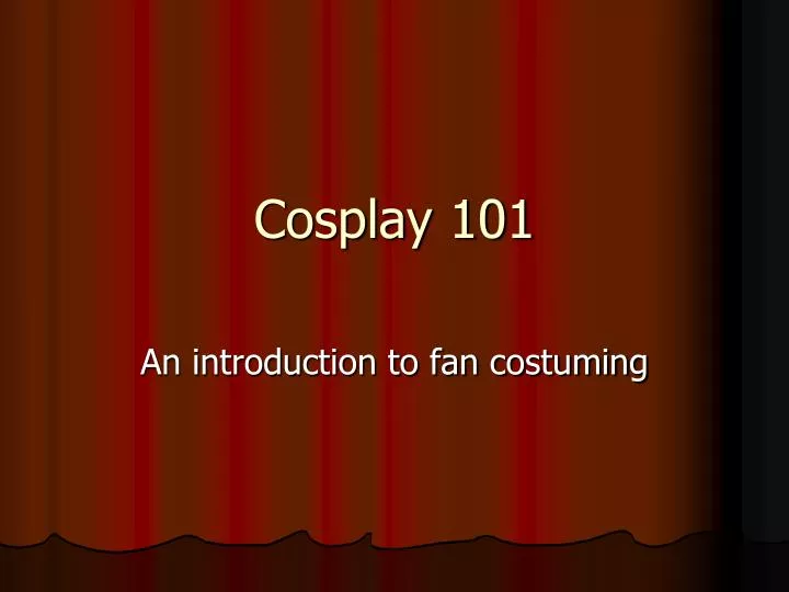 cosplay 101 n.