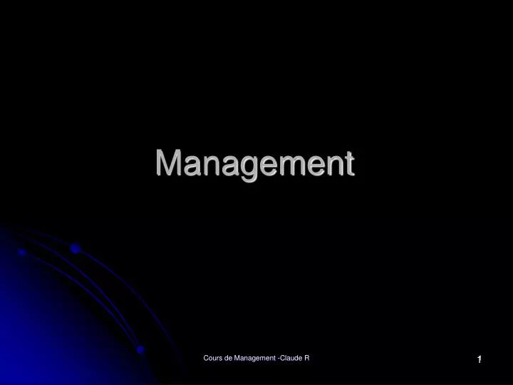 PPT - Management PowerPoint Presentation, free download - ID:6119076