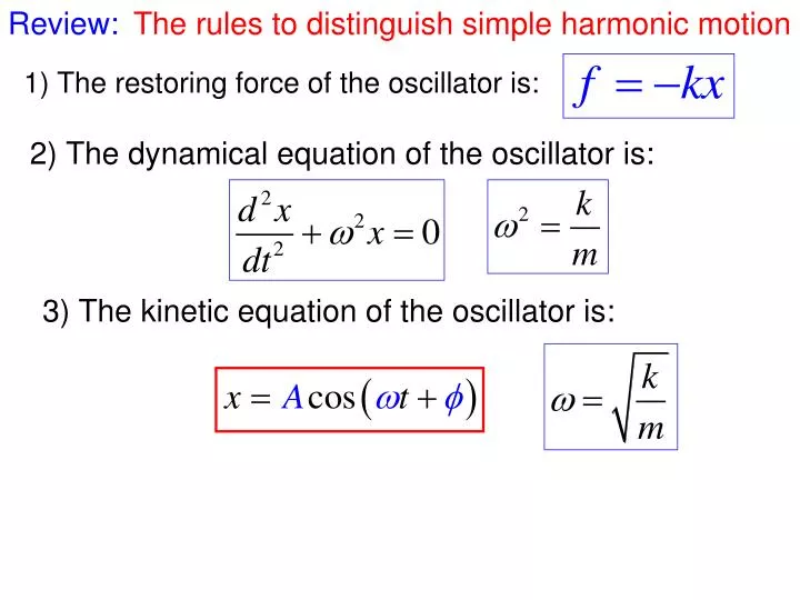 harmonic oscillator equation harmonic oscillator equation