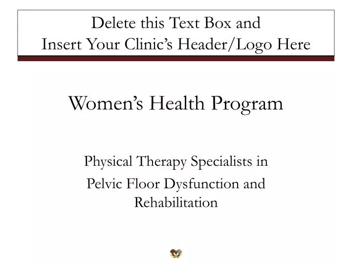 Ppt Womens Health Program Powerpoint Presentation Free Download Id