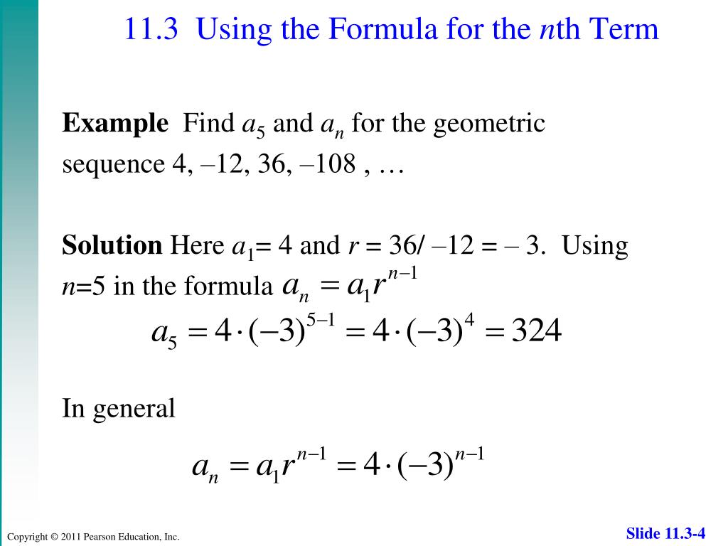 geometric sequence formula nth term