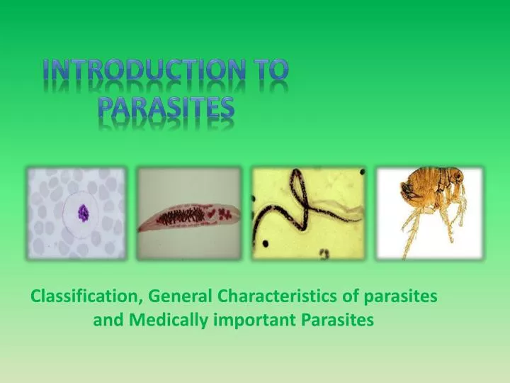 introduction to parasites n.