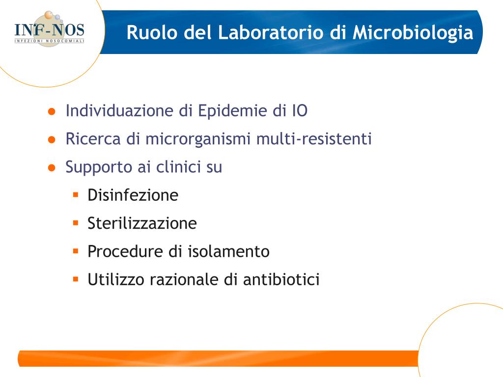 Il Microbiologo Clinico Coinvolto Nel Programma Di Ams PPT - Il Contributo del Microbiologo Clinico alla Sorveglianza delle IO
