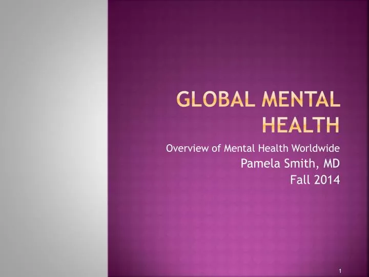 global mental health n.