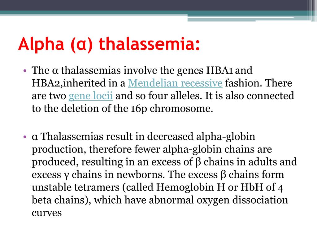 alpha thalassemia alpha thalassemia